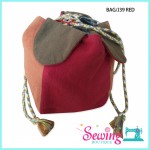 PERSIMMON BAG - BAG/J39 BLUE & RED
